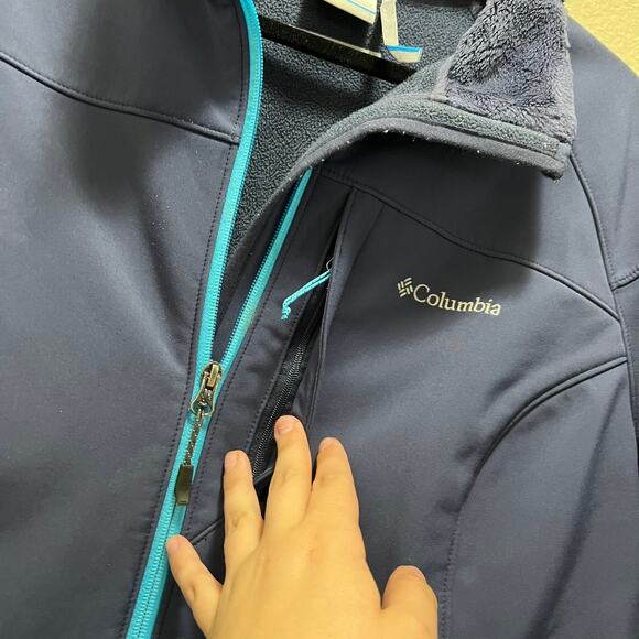 Columbia Omni-Wind Block Breatheable Windproof Navy Blue Full Zip Jacket Size XL - Picture 6 of 9